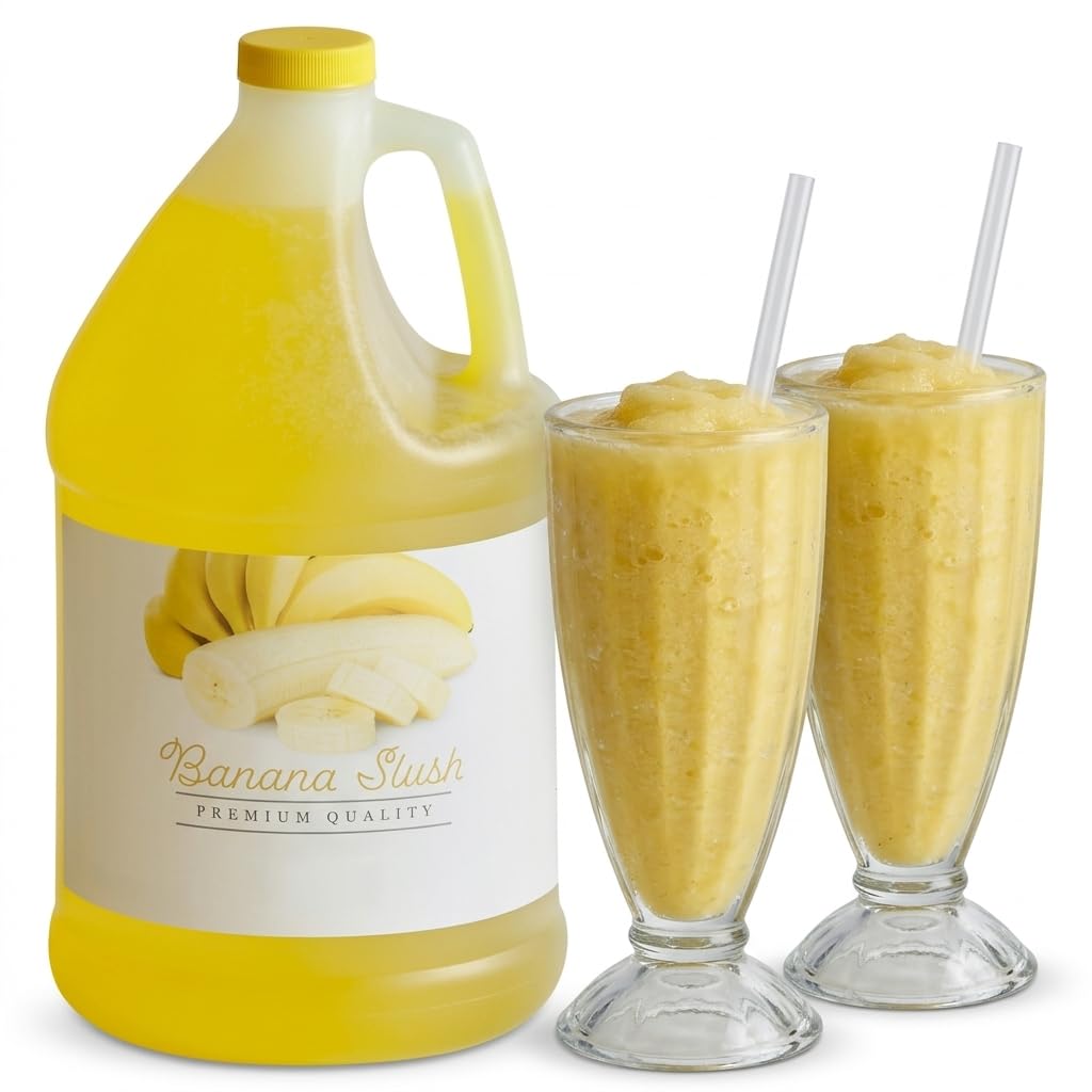 Glownary Banana Slushy Concentrate 4.5:1 Ratio, 1 Gallon