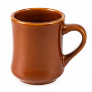 Glownary Brown Bell Shaped Stoneware Coffee Mug 7 oz., 12/Pack