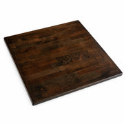 Glownary 24" x 24" Wood Butcher Block Table Top, Espresso Finish