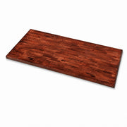 Glownary 30" x 72" Wood Butcher Block Table Top Mahogany Finish