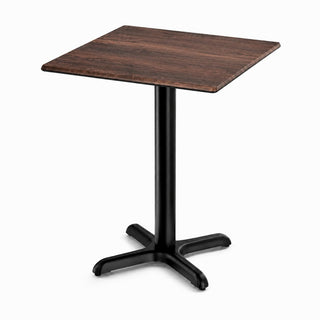 Glownary Excalibur 24x24 Square Standard Height Table Walnut Finish