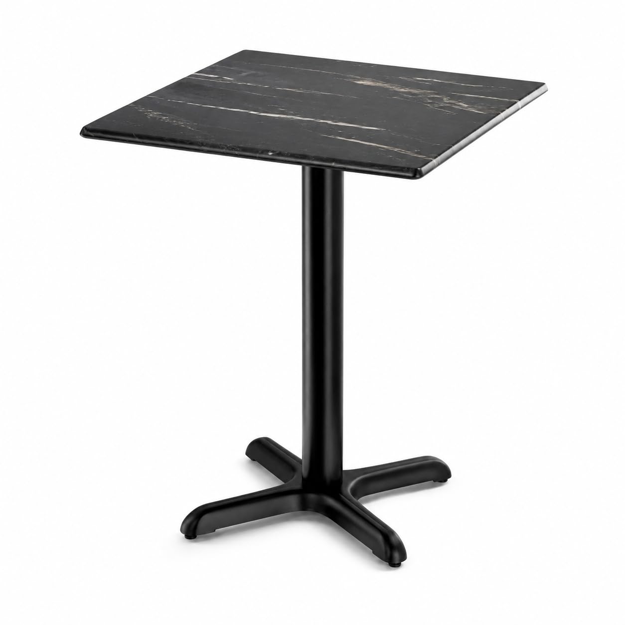 Glownary Excalibur 24x24 Square Table with Letizia Faux Marble Finish