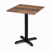 Glownary Excalibur 24x24 Square Standard Height Table Farmhouse
