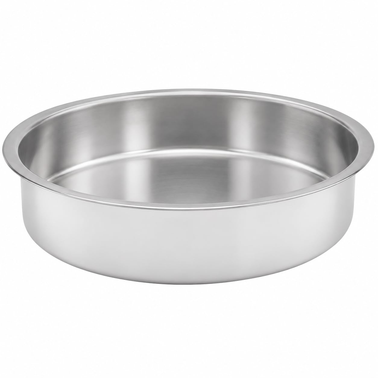 Glownary 6.5 Qt Supreme Round Stainless Steel Chafer Food Pan