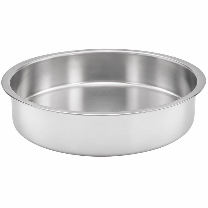 Glownary 6.5 Qt Supreme Round Stainless Steel Chafer Food Pan