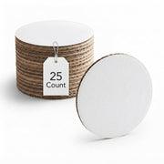 Glownary 14 Inch White Corrugated Grease-Resistant Cake Circle