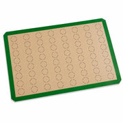 Glownary Full Size Green Silicone Non-Stick Macaron Baking Mat