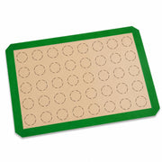 Glownary Half Size Green Silicone Non-Stick Macaron Baking Mat