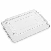 Glownary 1/4 Size Polypropylene Bun Pan Cover Clear