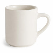 Glownary 8 oz. Ivory Rolled Edge Stoneware Mug, 12/Pack