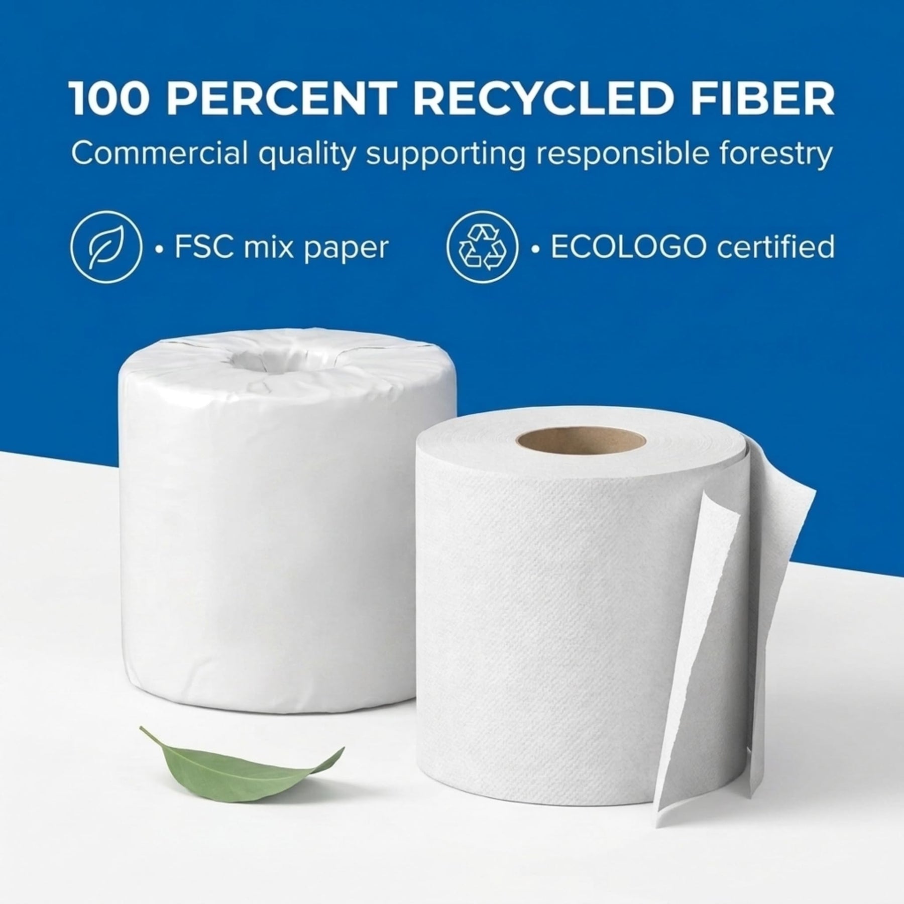 2-Ply Individually Wrapped Toilet Paper, 500 Sheets per Roll, 96/Case view 6