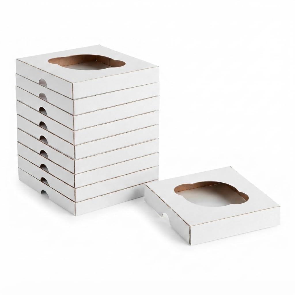 Glownary Reversible Cupcake Insert for 4 1/2 in x 4 1/2 in Box - 10/Pack