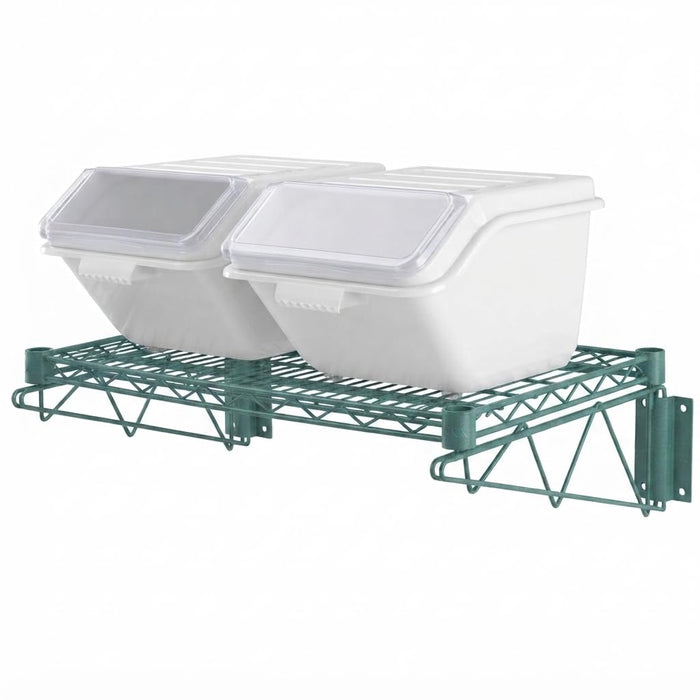 Glownary 18" x 24" Wall-Mounted Ingredient Bin Epoxy Shelving Kit