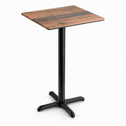 Glownary 28" x 28" Square Bar Height Table with Farmhouse Finish