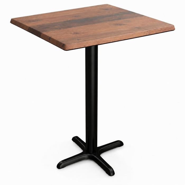 Glownary 28" x 28" Square Counter Height Table with Farmhouse Finish