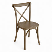Glownary Vineyard Whiskey Brown Ashwood Cross Back Chair