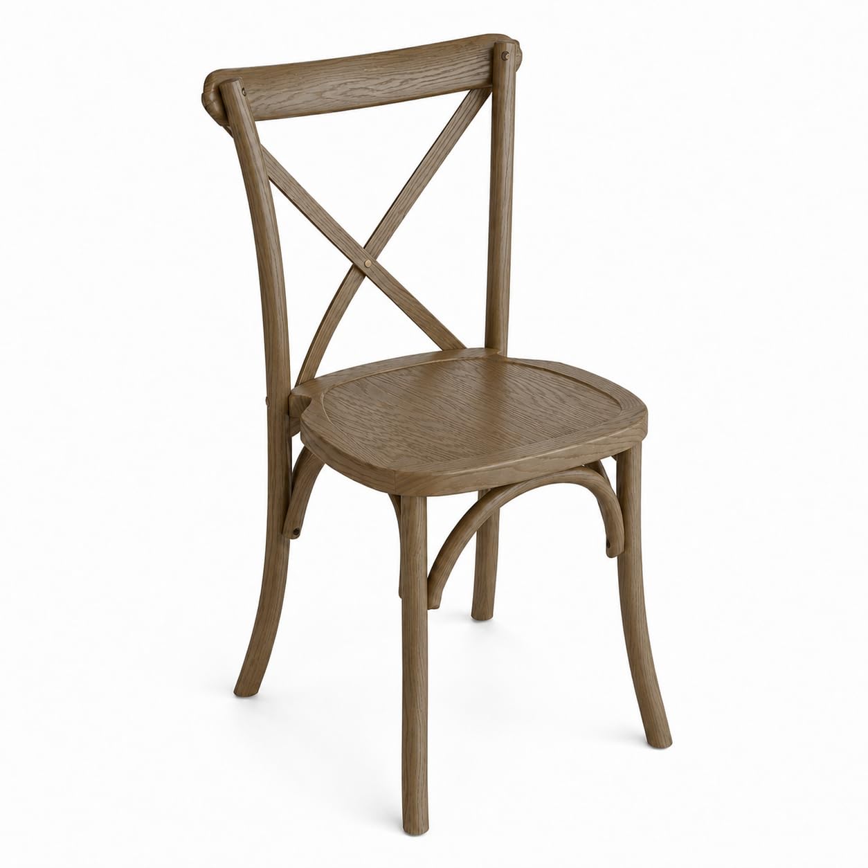 Glownary Vineyard Whiskey Brown Ashwood Cross Back Chair