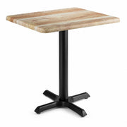 Glownary 24" x 30" Rectangular MDF Table with Barnwood Finish