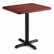 Glownary 24" x 30" Rectangular MDF Table with Red Mahogany Finish