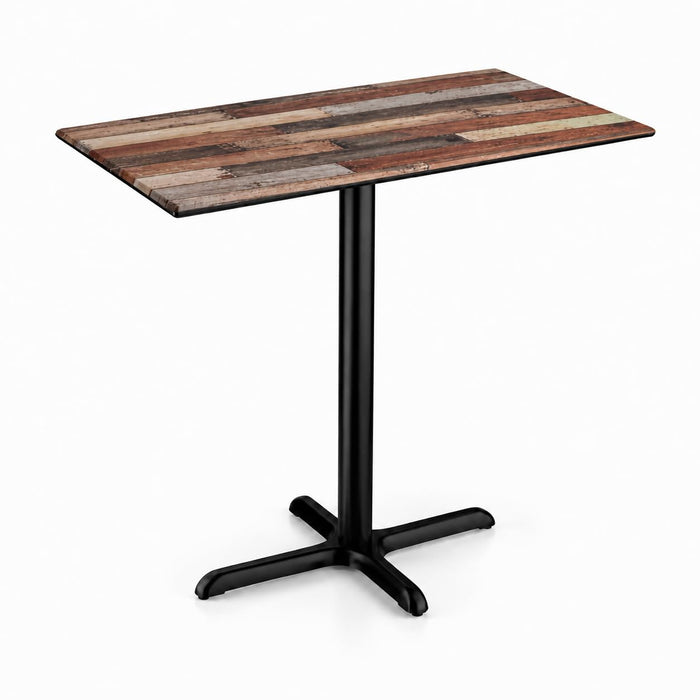 Glownary 28" x 48" Rectangular Bar Height Table Mixed Plank Finish
