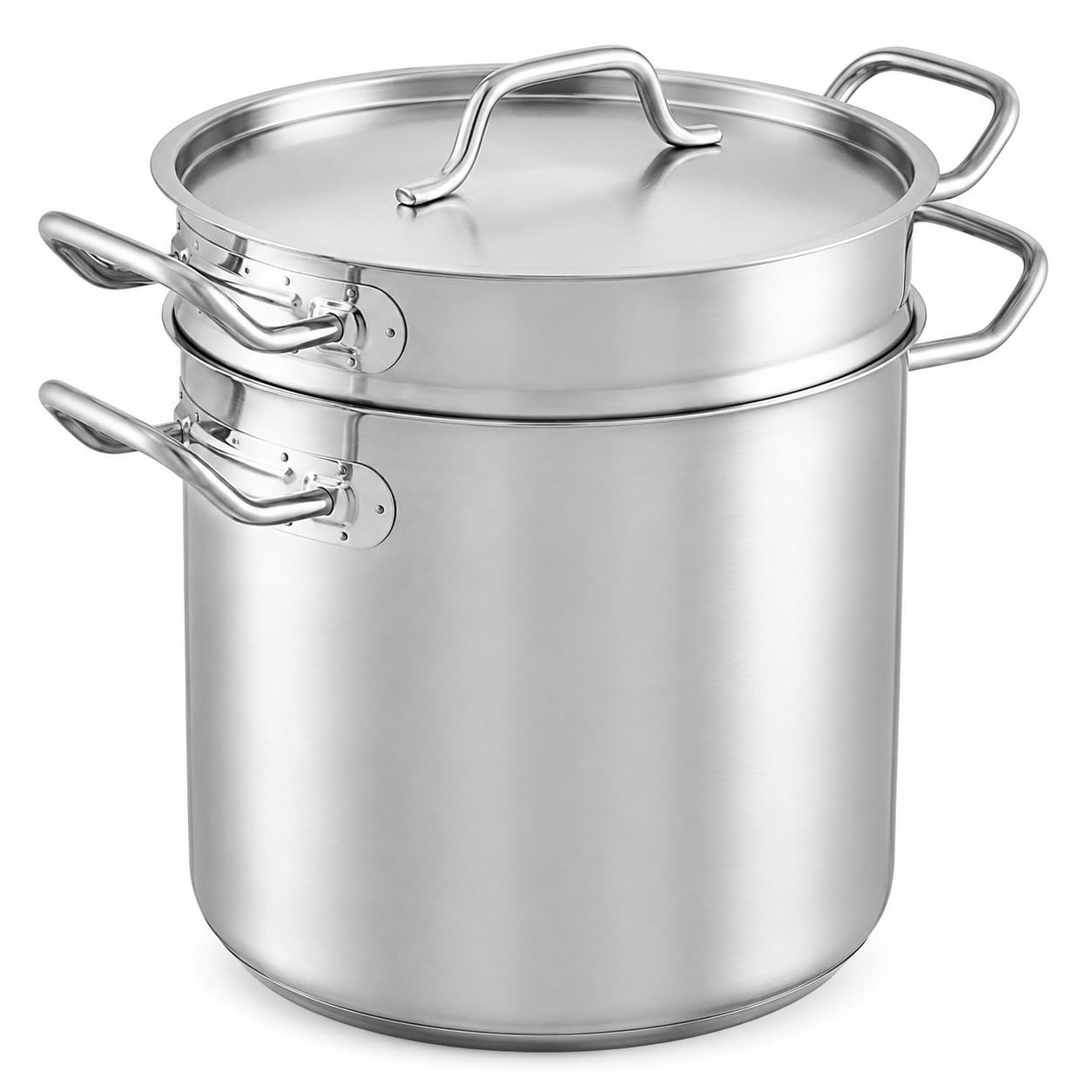 Glownary SS1 Series 16 Qt Stainless Steel Double Boiler Set