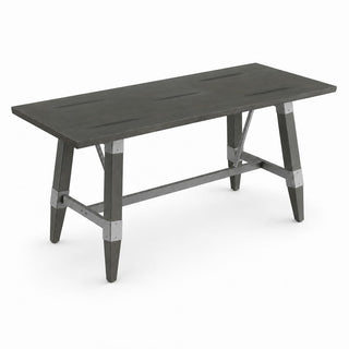 Glownary 30" x 72" Solid Wood Live Edge Trestle Dining Table