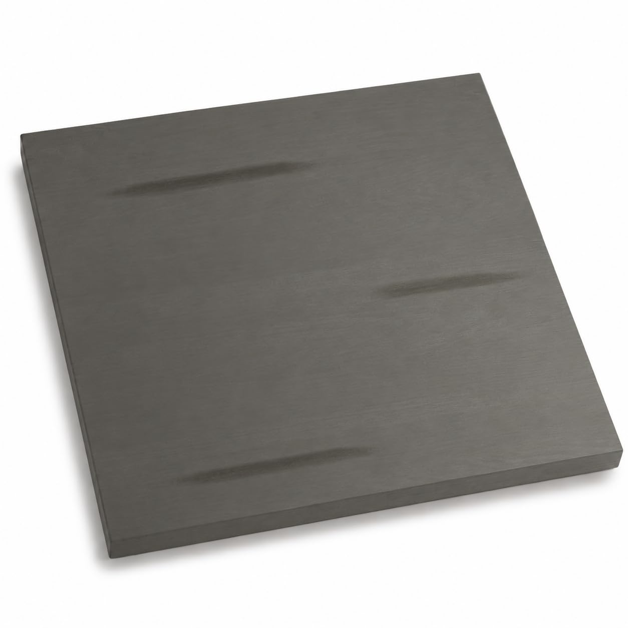 Glownary 24" x 24" Solid Wood Live Edge Table Top, Slate Gray