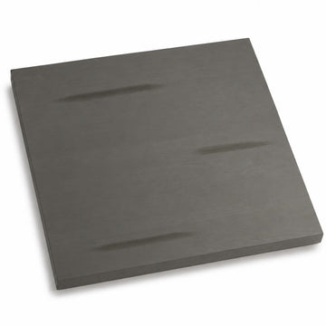 Glownary 24" x 24" Solid Wood Live Edge Table Top, Slate Gray