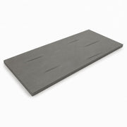 Glownary 30" x 72" Solid Wood Live Edge Table Top, Slate Gray