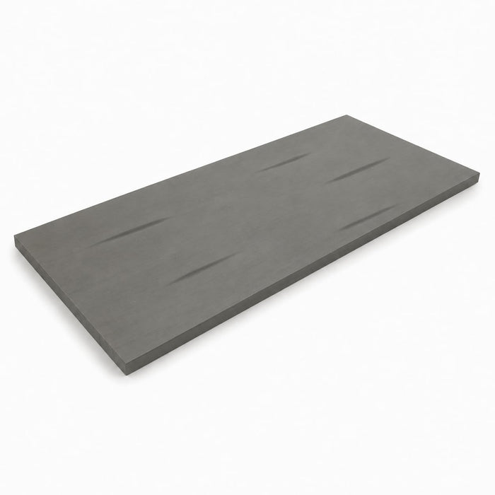 Glownary 30" x 72" Solid Wood Live Edge Table Top, Slate Gray