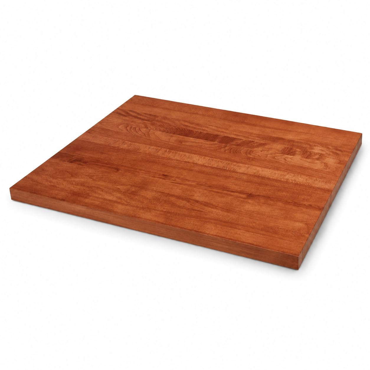 Glownary 24" x 30" Solid Wood Live Edge Table Top Rustic Mahogany