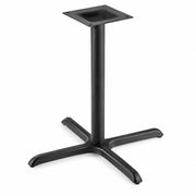 Glownary 36" x 36" Cross Black Outdoor Table Base with 7.62cm Column