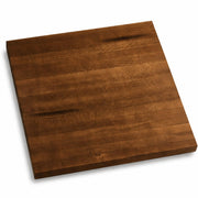 Glownary 24" x 24" Solid Wood Live Edge Table Top Rustic Walnut