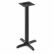 Glownary 22" x 22" Cross Black Outdoor Table Base