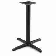 Glownary 33" x 33" Cross Black Outdoor Table Base, Counter Height