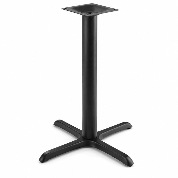 Glownary 33" x 33" Cross Black Outdoor Table Base, Counter Height