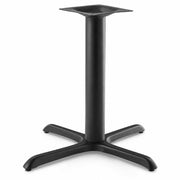 Glownary 33" Cross Black Outdoor Table Base with 4" Column