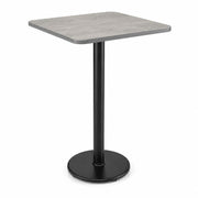 Glownary 30" x 30" Reversible Gray/White Laminate Bar Height Table Kit