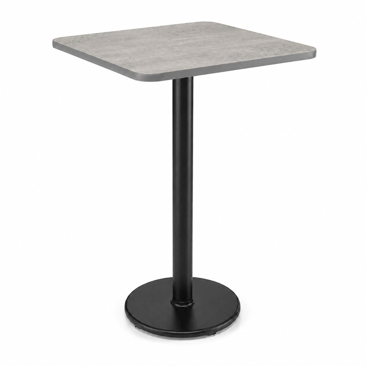 Glownary 30" x 30" Reversible Gray/White Laminate Bar Height Table Kit
