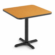 Glownary 30" x 30" Reversible Walnut/Oak Laminate Table and Base Kit