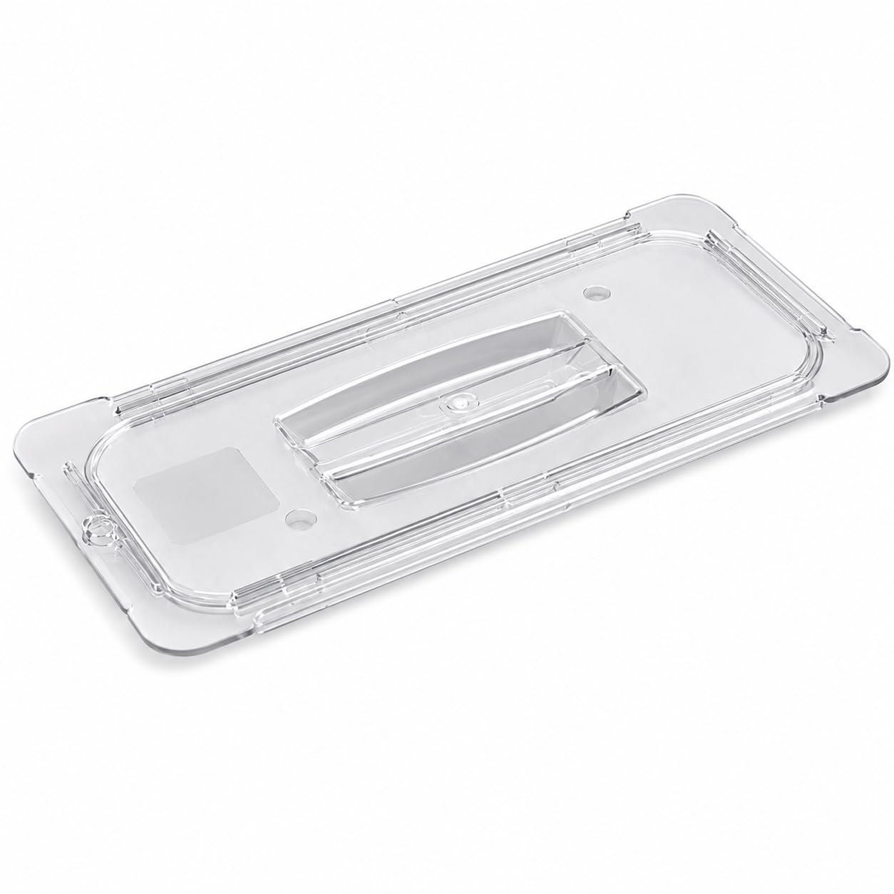 Glownary 1/3 Size Clear Polycarbonate Food Pan Lid with Handle