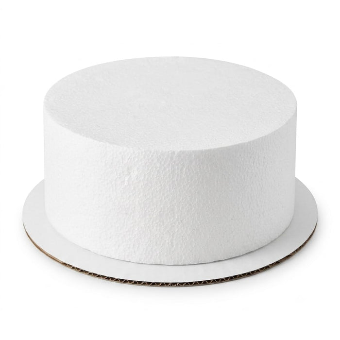Glownary 9" x 4" Round Foam Cake Dummy Polystyrene