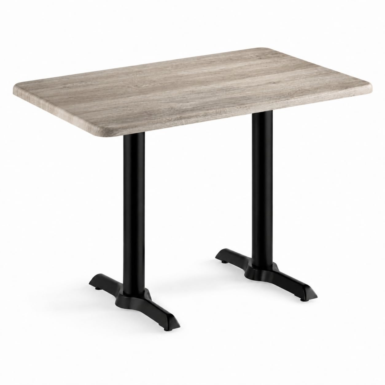 Glownary 30" x 48" Rectangular MDF Table with Gray Wood Finish