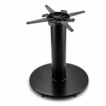 Glownary 22" Round Black Table Base with 4.5" Diameter Column