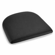 Glownary Black Vinyl Cushion for Alloy Chairs