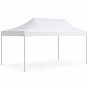 Glownary 10x20 Ft Aluminum Pop Up Canopy Tent, White Straight Leg, UV Water Resistant, 200 Sq Ft Coverage, Portable with Roller Bag, Stakes and Ropes