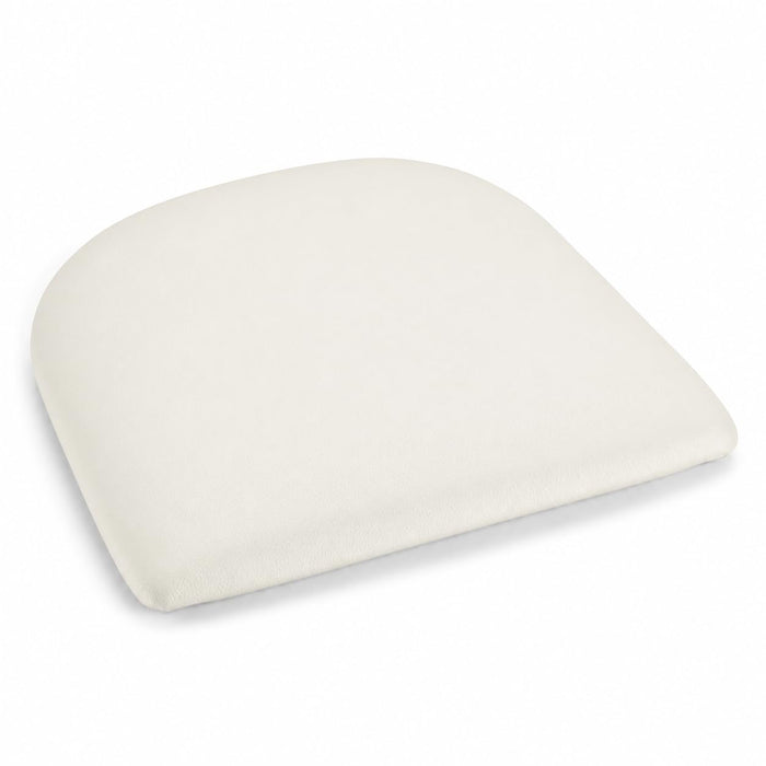 Glownary White Vinyl Cushion for Alloy Chairs