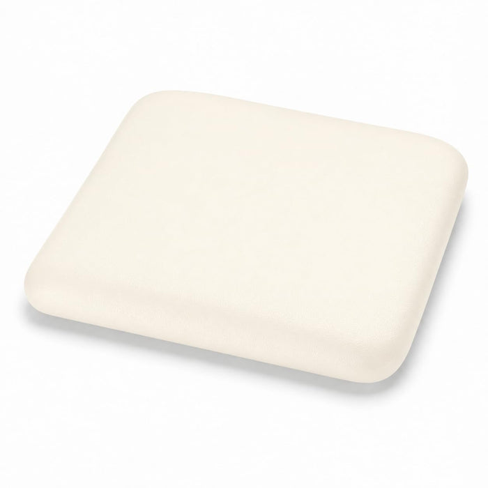 Glownary White Vinyl Cushion for Alloy Barstools