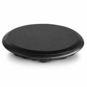 Glownary Black Vinyl Bar Stool Seat Cover, 14 in Diameter