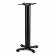 Glownary 22" x 22" Black Bar Height Column Table Base